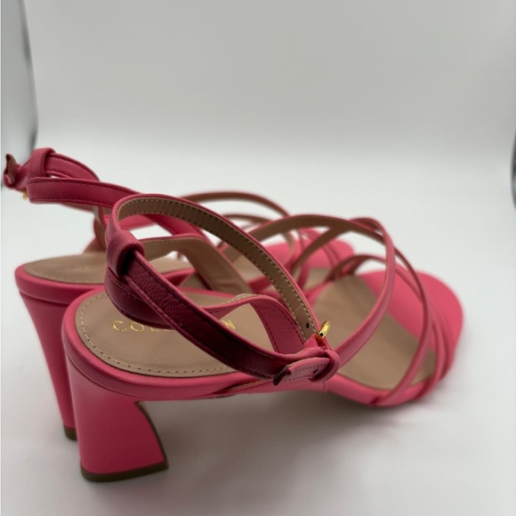 New Cole Haan Women's Pink Addie strap sandals/heels 9 - Picture 6 of 9